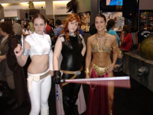 Padme, Mara Jade, and Princess Leia