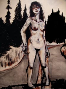 Zombie Nude (morgue escapee) by Abi Post